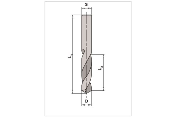 VHW Spiralbohrer mit Dachformspitze