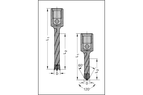 Dübellochbohrer HW Innengewinde M 10