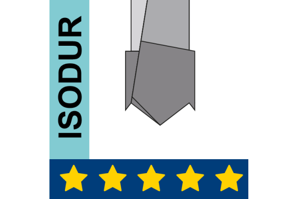 ISODUR-Dübellochbohrer HW mit Flachspitze