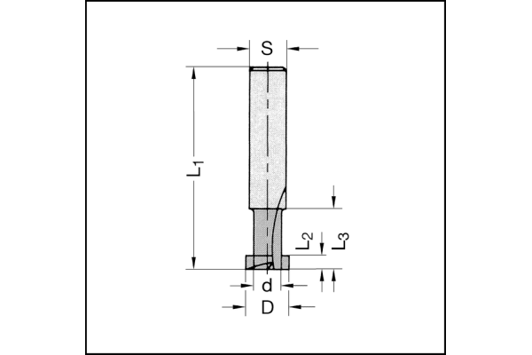 T-Nutfräser Z2 HS