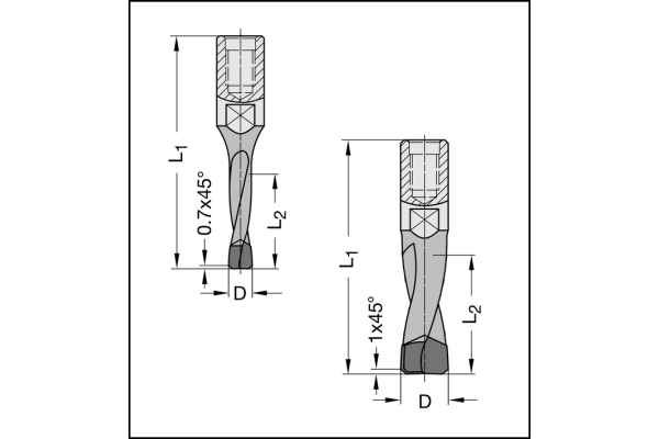 Dübelfräser HW für FESTO - DOMINO-EN
