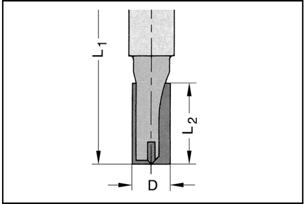 HW-Fräser für Corian®-/Varicor®-Platten auch für Avonit, Surell, Noblan etc. geeignet