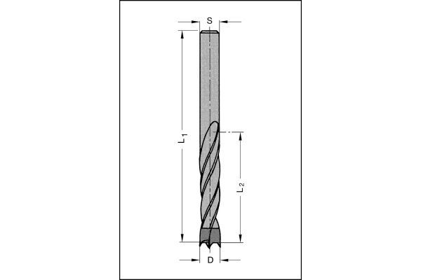Spiralbohrer HW mit Rückenführung-EN