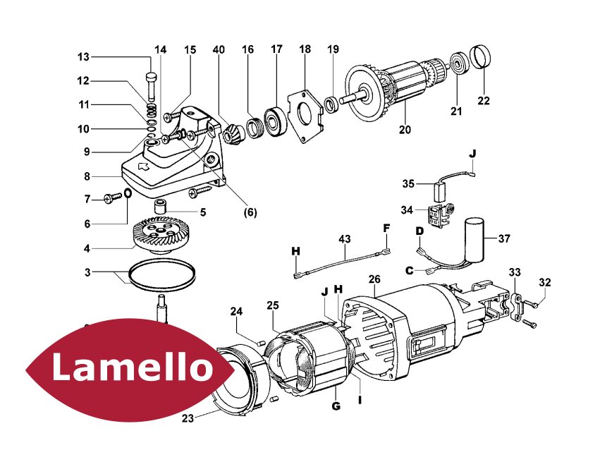 Lamello Ersatzteile für Motoren und Getriebe