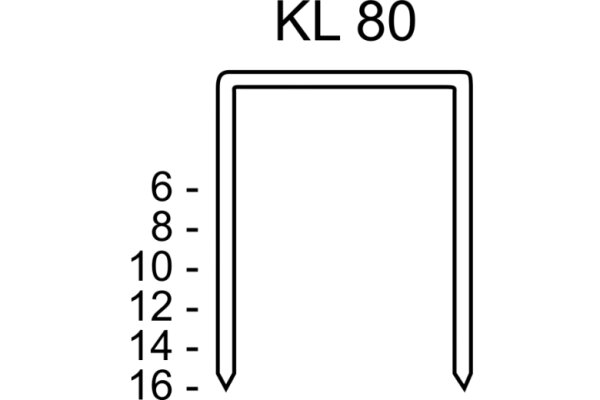 Heftklammern Typ 80