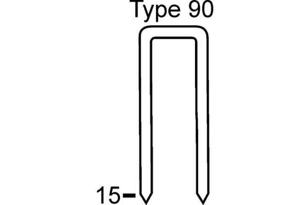 Heftklammern Typ 90