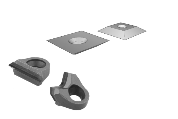 Ersatzmesser und Wendeplatten