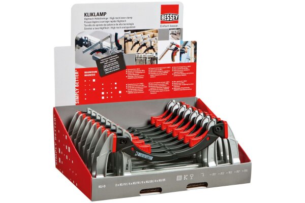 Hightech-Hebelzwinge KliKlamp Theken-Display KLI-D