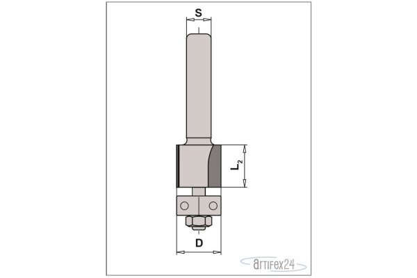 HW Bündigfräser Z2