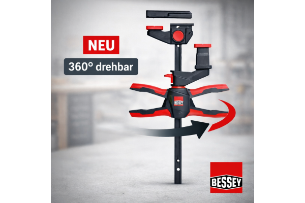 NEUHEIT: Einhand-Tischzwinge für Führungsschiene EZR360