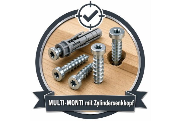 MULTI-MONTI mit Zylindersenkkopf
