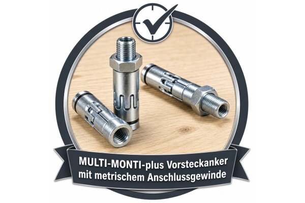 MULTI-MONTI-plus Vorsteckanker mit metrischem Anschlussgewinde