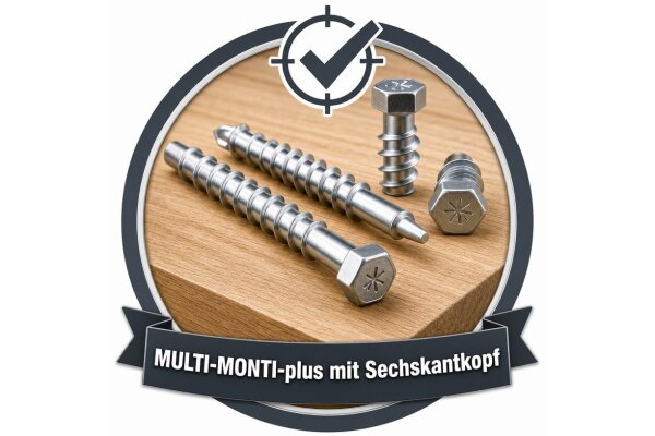 MULTI-MONTI-plus mit Sechskantkopf
