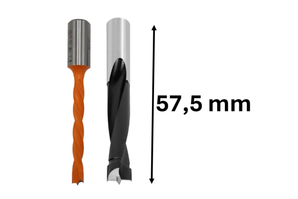 57,5 mm