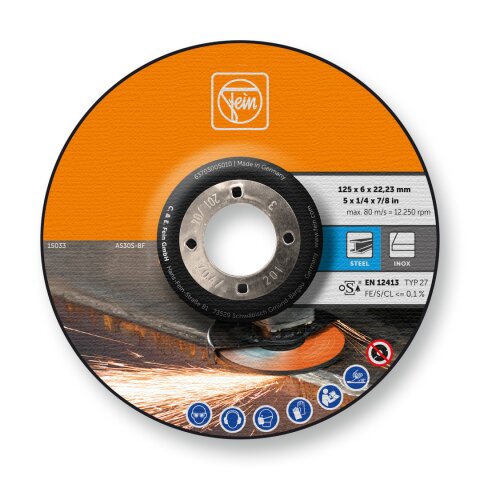 Fein Grinding disc d125_6 10pcs