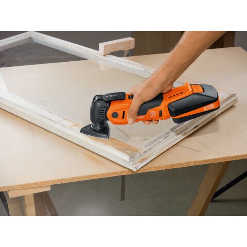 Schleifplatten-Set, ungelocht, Kantenlänge 80 mm, Aufnahme Starlock