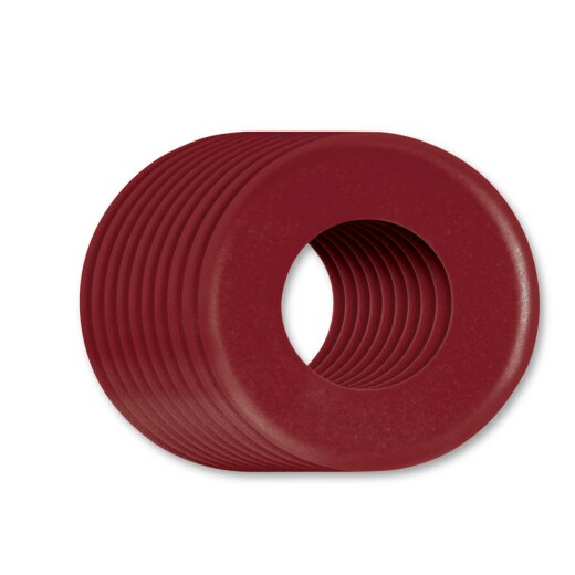 Codier-Hülsen, Farbe rot, VE 10 St