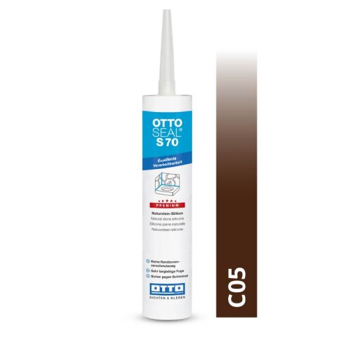 Otto Natural stone silicone brown C05 glossy...