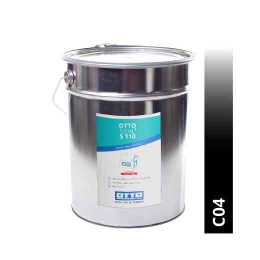 Otto Bau-Silikon black C04 matt "OTTOSEAL S110" Premium 20 l Hobbock