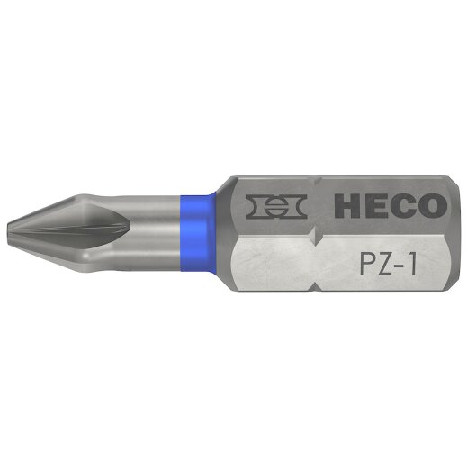 PZD-1 L25mm Pozi-Drive Bit for HECO® screws 10 Piece