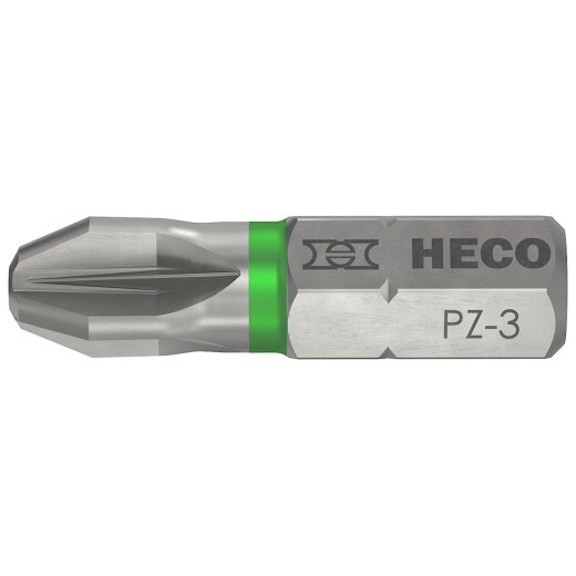 PZD-3 L25mm Pozi-Drive Schrauberbit für HECO®-Schrauben 10 Stück