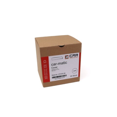 car-matic Push to Open Cover 76mm weiß 20 Stück
