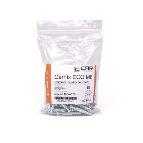 CAR 8x34mm Connecting Bolt "CarFix ECO" Steel zinc plated M6 100 pieces