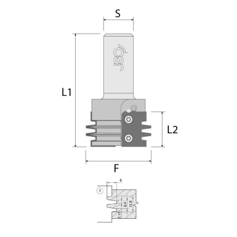JSO WP-Gluing cutter HW for CNC