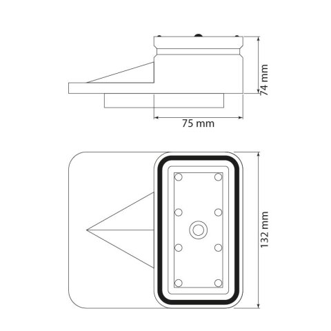 Alternative Vacuum block "G4V" 132x75mm height...