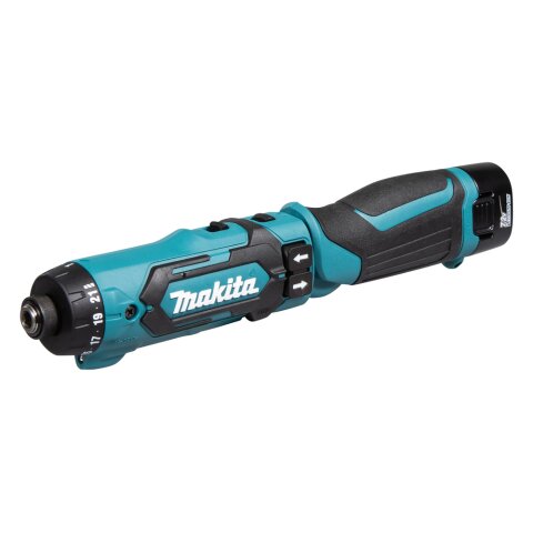 Makita DF012DSE Akku-Knickschrauber 7,2V, 2 Akkus + Ladegerät im Transportkoffer