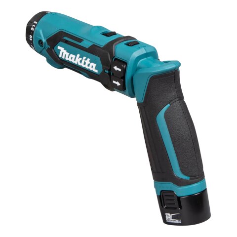 Makita DF012DSE Akku-Knickschrauber 7,2V, 2 Akkus + Ladegerät im Transportkoffer