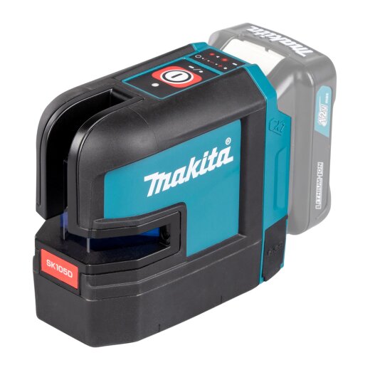 Makita SK105DZ Akku-Kreuz Linienlaser rot 12V max.  (ohne Akku, ohne Ladegerät)