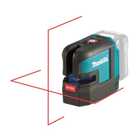Makita SK105DZ Akku-Kreuz Linienlaser rot 12V max.  (ohne Akku, ohne Ladegerät)