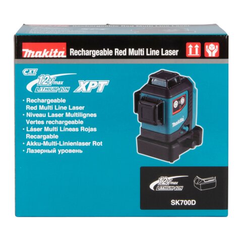 Makita SK700D Akku-Multi Linienlaser 12V max. (ohne Akku, ohne Ladegerät) in Transporttasche EN