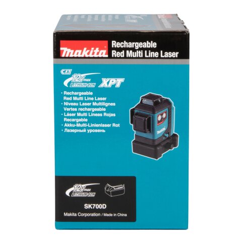 Makita SK700D Akku-Multi Linienlaser 12V max. (ohne Akku, ohne Ladegerät) in Transporttasche EN