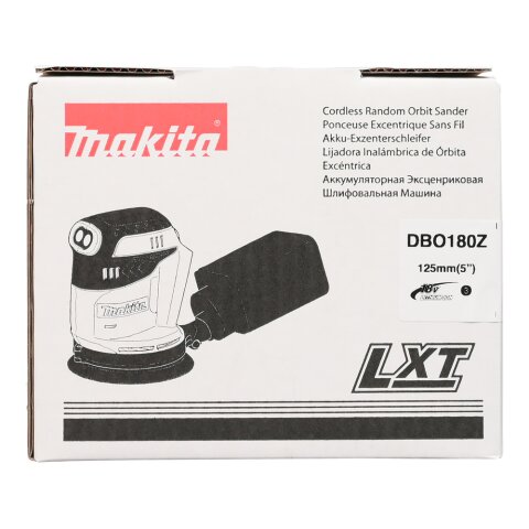 Makita DBO180Z Akku-Exzenterschleifer 18V (ohne Akku, ohne Ladegerät) EN