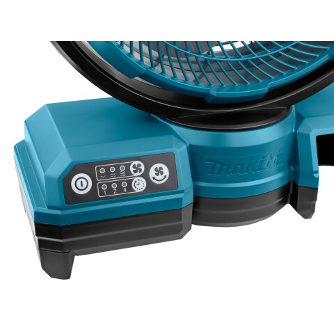 Makita DCF203Z Akku-Lüfter 18V / 230V (ohne Akku, ohne Ladegerät, ohne Netzteil)