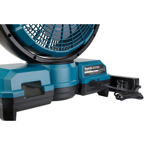Makita DCF203Z Akku-Lüfter 18V / 230V (ohne Akku, ohne Ladegerät, ohne Netzteil)