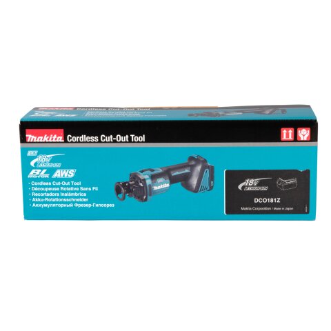 Makita DCO181Z Akku-Rotationsschneider 18V (ohne Akku, ohne Ladegerät) EN