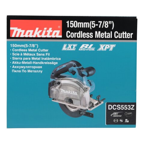 Makita DCS553Z Akku-Metallhandkreissäge 18V (ohne Akku, ohne Ladegerät)