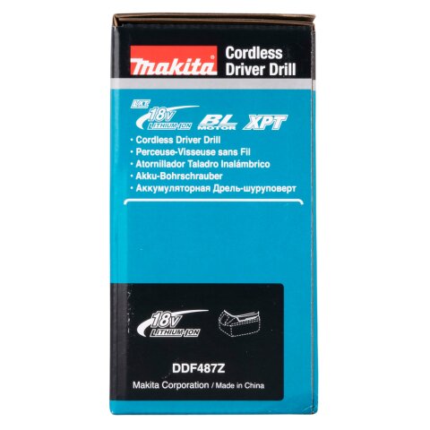 Makita DDF487Z Akku-Bohrschrauber 18V (ohne Akku, ohne Ladegerät) EN