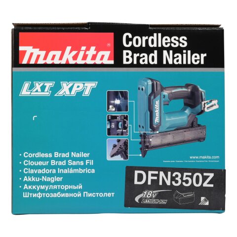 Makita DFN350Z Akku-Stauchkopfnagler 18V (ohne Akku, ohne Ladegerät)