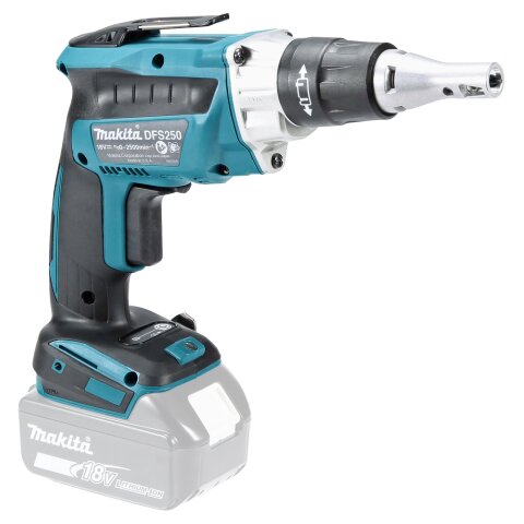 Makita DFS250Z Akku-Schnellbauschrauber 18V (ohne Akku, ohne Ladegerät)