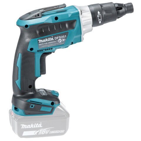 Makita DFS251Z Akku-Schnellbauschrauber 18V (ohne Akku, ohne Ladegerät)