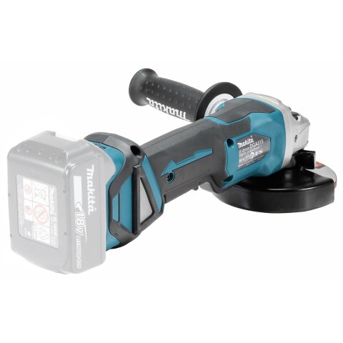 Makita DGA515Z Akku-Winkelschleifer 18V mit Paddleschalter (ohne Akku, ohne Ladegerät) EN