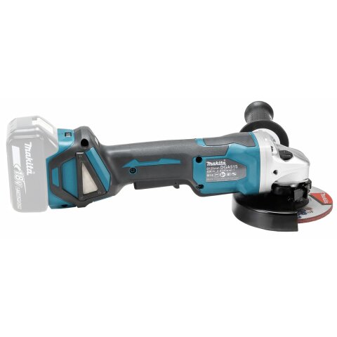 Makita DGA515Z Akku-Winkelschleifer 18V mit Paddleschalter (ohne Akku, ohne Ladegerät) EN