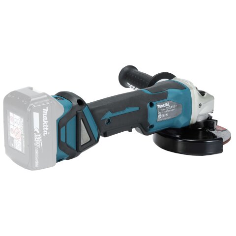 Makita DGA517Z Akku-Winkelschleifer 18V mit Paddleschalter (ohne Akku, ohne Ladegerät)