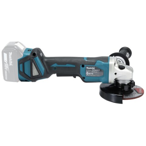 Makita DGA517Z Akku-Winkelschleifer 18V mit Paddleschalter (ohne Akku, ohne Ladegerät)