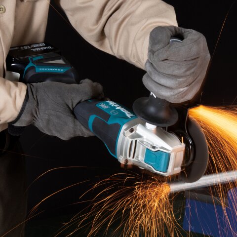 Makita DGA520ZX1 Akku-Winkelschleifer 18V mit Paddelschalter (ohne Akku, ohne Ladegerät) EN