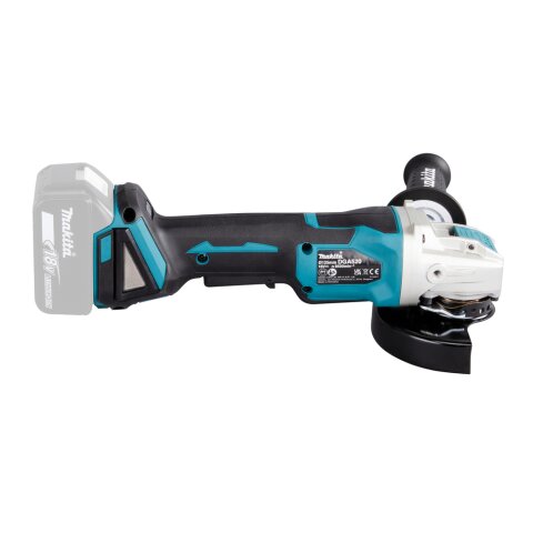 Makita DGA520ZX1 Akku-Winkelschleifer 18V mit Paddelschalter (ohne Akku, ohne Ladegerät) EN